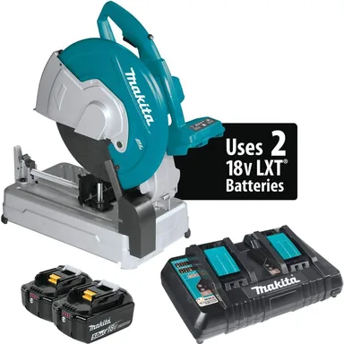 Makita XWL01PT, kit: Makita XWL01PT 36V (18V X2) LXT Brushless 14" Cut-Off Saw Kit (5.0Ah)