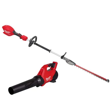 Milwaukee 3043-20-3017-20, bundle: M18 FUEL 18V 20 in. Brushless Cordless Battery Powered Short Pole Hedge Trimmer w/ M18 FUEL Blower