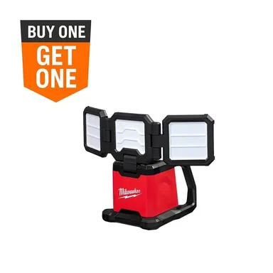Milwaukee 2368-20, bare tool: M18 18-Volt Lithium-Ion Cordless 4500 Lumens ROVER Dual Power Triple-Panel Flood & Area Light (Tool-Only)