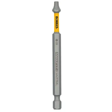 DeWalt DWAF3TX20-1H, accessory: MAXFIT ULTRA 3-1/2 in. T20 Steel Screwdriving Bit