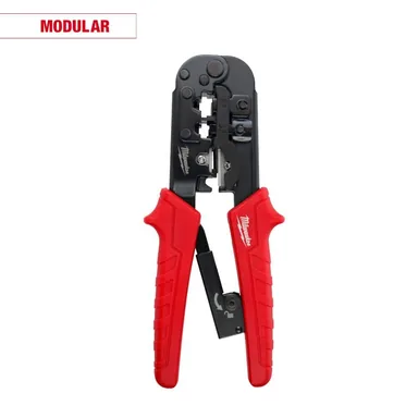 Milwaukee 48-22-3076, unpowered: Ratcheting Modular Crimper (photograph from the Home Depot listing)