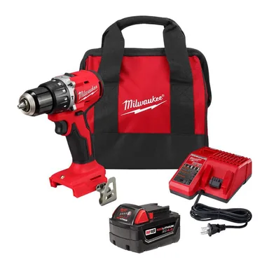 Milwaukee 3602-21XC, kit: M18 18V Lithium-Ion Brushless Cordless 1/2 in. Compact Hammer Drill/Driver Kit