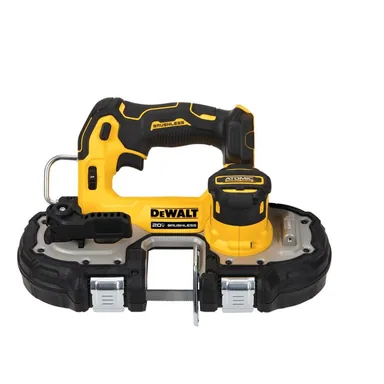 DeWalt DCS377B, bare tool: ATOMIC 20V MAX Cordless Brushless Compact 1-3/4 in. Bandsaw (Tool Only) (photograph from the Home Depot listing)