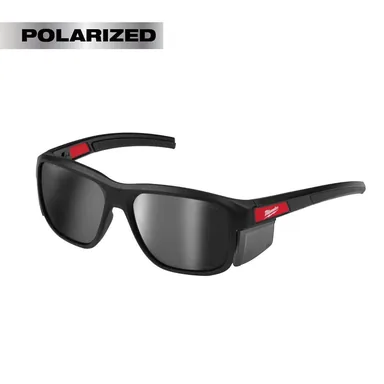 Milwaukee 48-73-2513, accessory: Polarized Full Frame Safety Glasses with Removable Side Shields-Mirrored Dual Coat Lenses