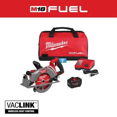Milwaukee 2931-21HD, kit: M18 FUEL ONE-KEY 18V Lithium-Ion Cordless 7-1/4 in. Rear Handle Circular Saw Kit w/FORGE 12.0 Ah Battery & Rapid Charger