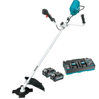 Makita GRU05PM, kit: Makita GRU05PM 80V max (40V max X2) XGT Brushless Cordless Brush Cutter Kit (4.0Ah)