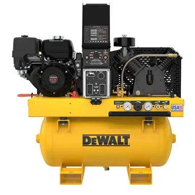 DeWalt DXCMCGW1330, standalone tool: 3-in-1 2-Stage Air Compressor (30G 175 Max PSI 13.6 SCFM at 100 PSI Gas) Generator (5,500-Watt) and Welder (200 Amp)