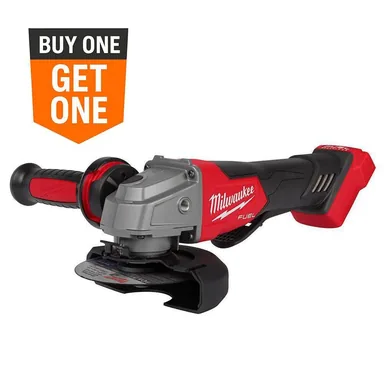 Milwaukee 2880-20, bare tool: M18 FUEL 18V Lithium-Ion Brushless Cordless 4-1/2 in./5 in. Grinder w/Paddle Switch (Tool-Only)