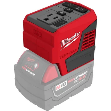 Milwaukee 2846-20, bare tool: M18 18-Volt Lithium-Ion 175-Watt Powered Compact Inverter for M18 Batteries (Tool-Only)