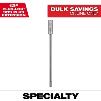 Milwaukee 48-20-6940, accessory: PLUSLOK 12 in. SDS-PLUS Carbide Bit Extension