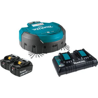 Makita DRC200PT, kit: Makita DRC200PT 18V X2 LXT Brushless Cordless Robotic Vacuum Kit (5.0Ah)