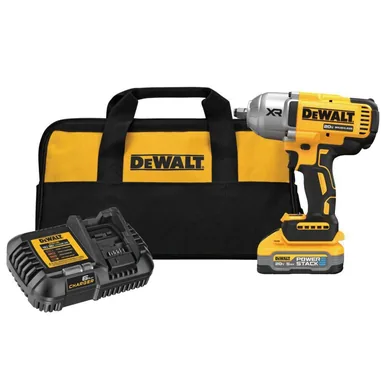 DeWalt DCF900H1, kit: 20V MAX XR Lithium-Ion Cordless 1/2 in. Impact Wrench with Hog Ring Anvil Kit with POWERSTACK 5.0Ah Battery and Charger