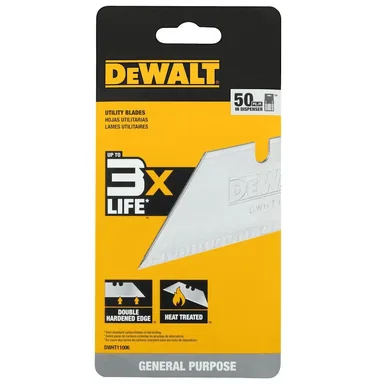 DeWalt DWHT11006, accessory: Utility Knife Blades (50-Pack)