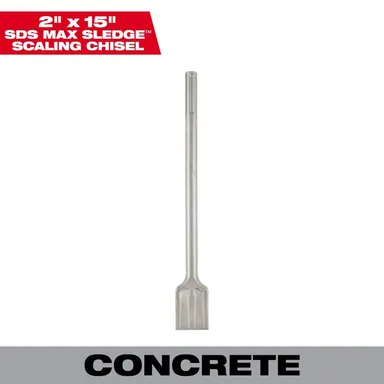 Milwaukee 48-62-4084, accessory: 2 in. x 15 in. SLEDGE SDS-MAX Scaling Chisel