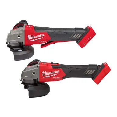 Milwaukee 2886-20-2889-20, bundle: M18 FUEL 18V Lith-Ion Brushless Cordless 5 in. Flathead Braking Grinder w/ Paddle Switch No-Lock w/ M18 Grinder