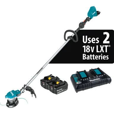 Makita XRU15PT, kit: Makita XRU15PT 36V (18V X2) LXT Brushless String Trimmer Kit (5.0Ah)