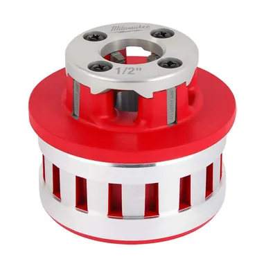 Milwaukee 48-36-1001, accessory: 1/2 in. Alloy NPT Forged Aluminum Die Head (photograph from the Home Depot listing)