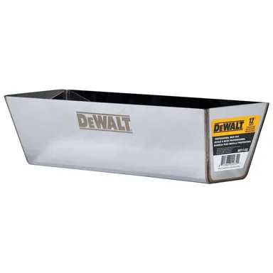 DeWalt DXTT-2-332, unpowered: 12 in. Stainless Steel Mud Pan with Curved Bottom