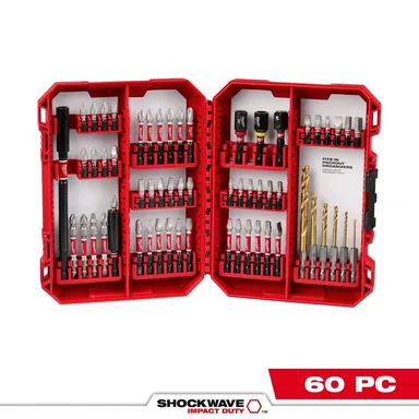 Milwaukee 48-32-4097, accessory: SHOCKWAVE Impact Duty Alloy Steel Screw Driver Bit Set (60-Piece)