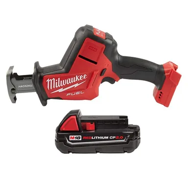 Milwaukee 2719-20-48-11-1820, bundle: M18 FUEL 18-Volt Lithium-Ion Brushless Cordless HACKZALL Reciprocating Saw with 2.0 Ah Battery