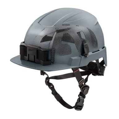 Milwaukee 48-73-1381, accessory: BOLT Gray Type 2 Class E Front Brim Non-Vented Safety Helmet with IMPACT-ARMOR Liner