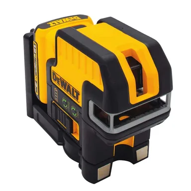 DeWalt DW0825LG, standalone tool: 12V MAX Lithium-Ion 100 ft. Green Self-Leveling 5-Spot and Cross Line Laser Level, 2.0Ah Battery, and TSTAK Case