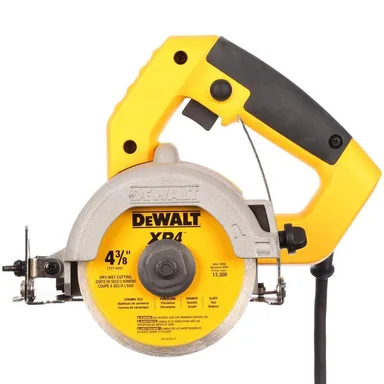 DeWalt DWC860W, standalone tool: 10.8 Amp 4-3/8 in. Hand-Held Corded Dry and Wet Tile Saw