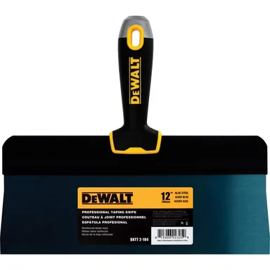 DeWalt DXTT-2-184, unpowered: 12 in. Blue Steel Big Back Taping Knife with Soft Grip Handle