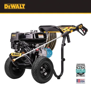 DeWalt DXPW60604, standalone tool: 3800 PSI 3.5 GPM Gas Pressure Washer, Honda GX270 Engine, CAT Pump, Heavy-Duty Commercial Cold Water Power Washer (photograph from the Home Depot listing)